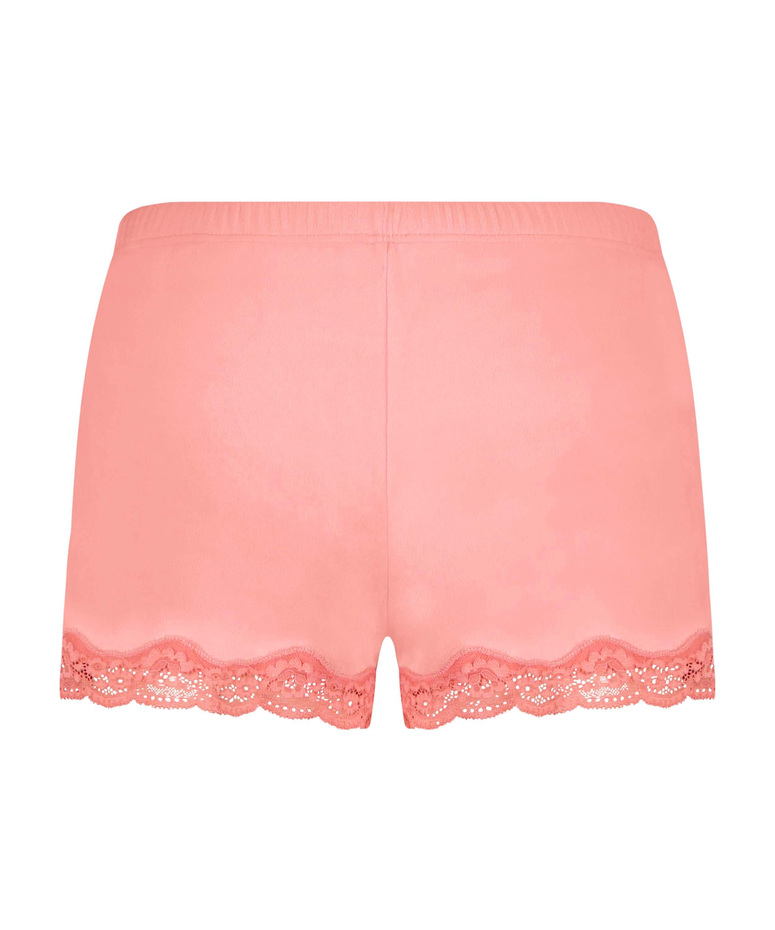 Shorts Velours Lace, Roze, main