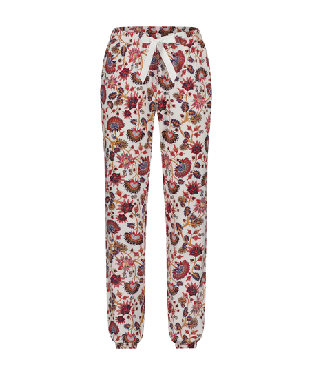 Pantalon de Pyjama Flanel, Blanc