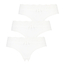 Lot de 3 culottes brésiliennes Dakota, Blanc