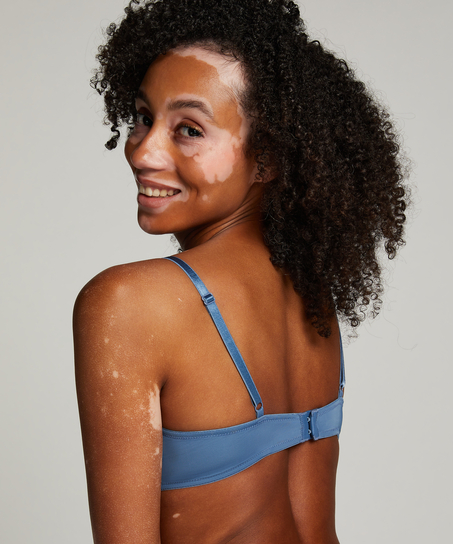 Soutien-gorge à armatures préformé Plunge, Bleu