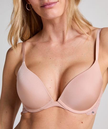 Soutien-gorge &agrave; armatures pr&eacute;form&eacute; push-up Angie, Beige