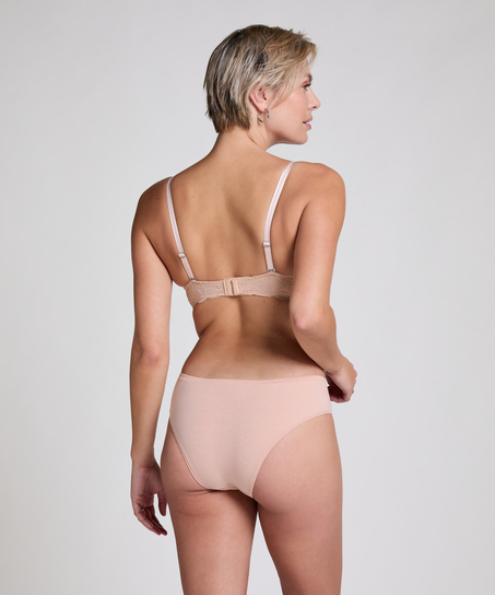 Slip Brésilien en Coton Kira, Beige