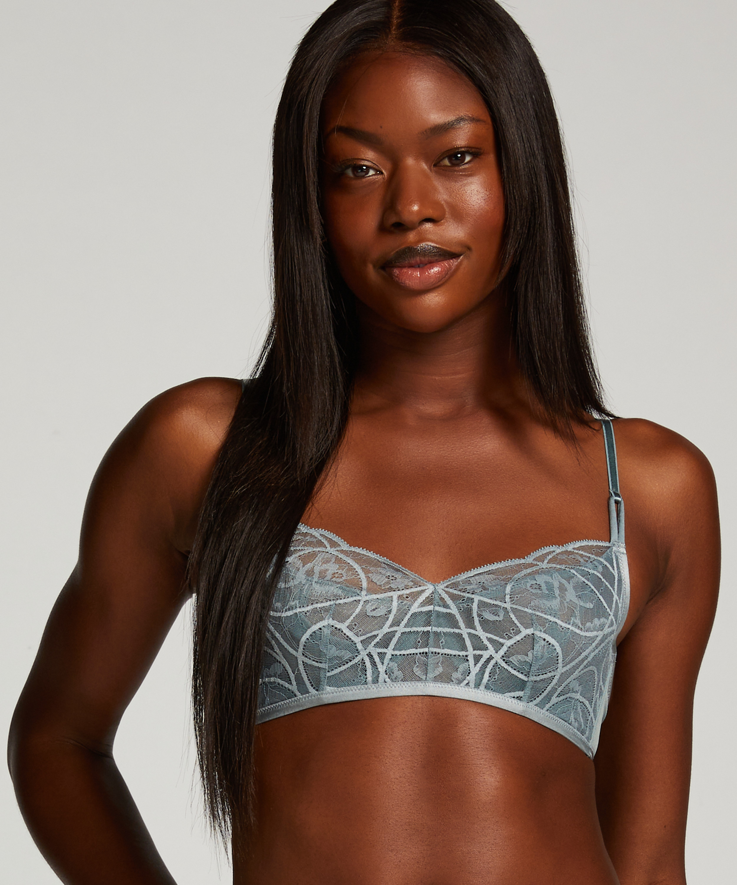 Soutien-gorge à armatures non préformé Luna, Bleu, main