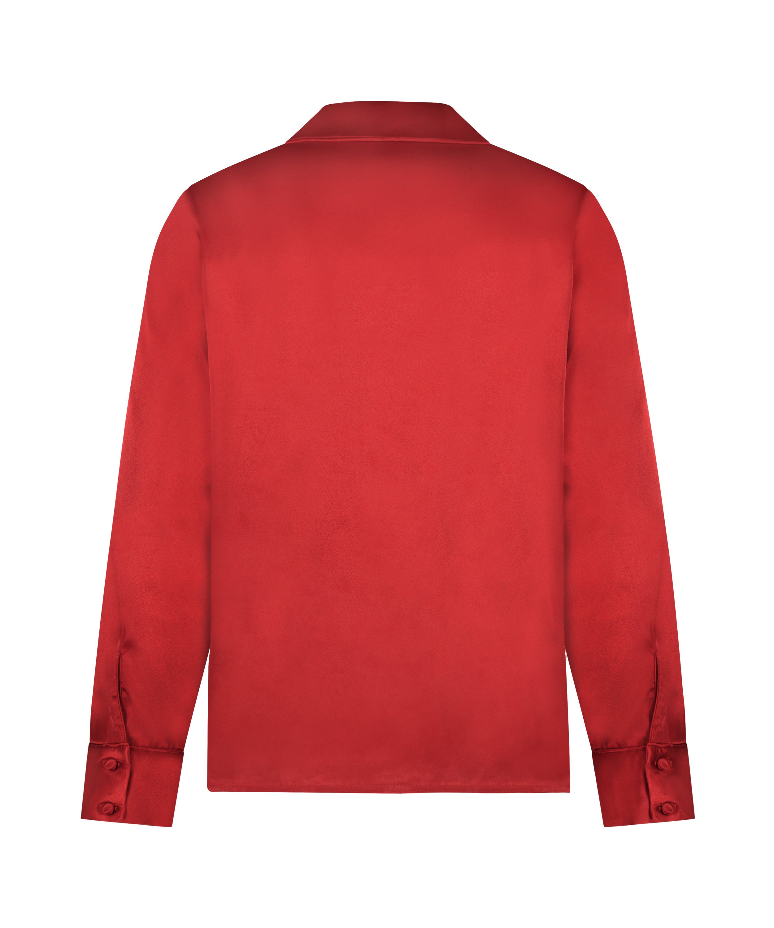 Jacket lange mouwen Satijn, Rood, main