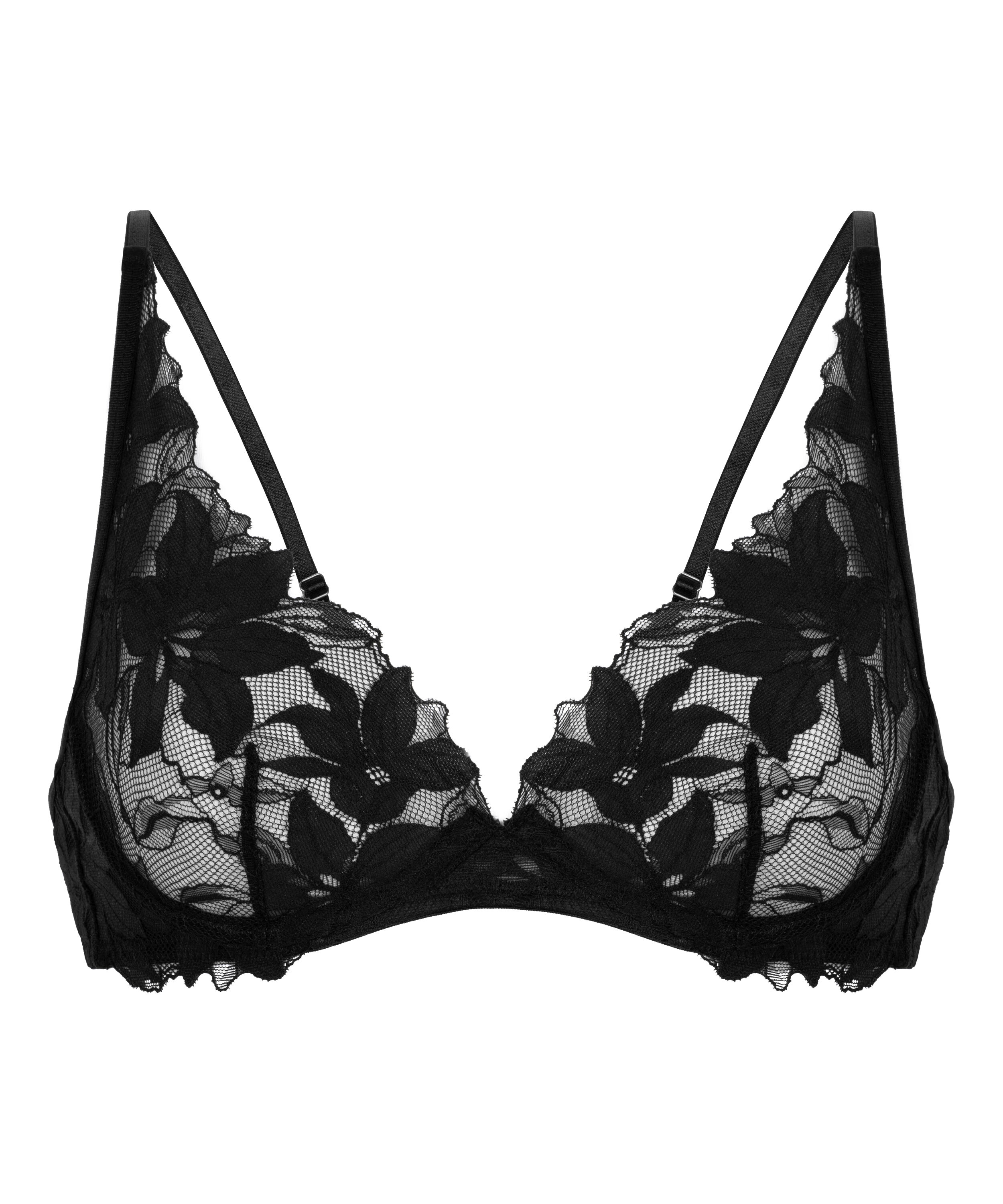 Soutien-gorge &agrave; armatures non-pr&eacute;form&eacute; Ingrid, Noir