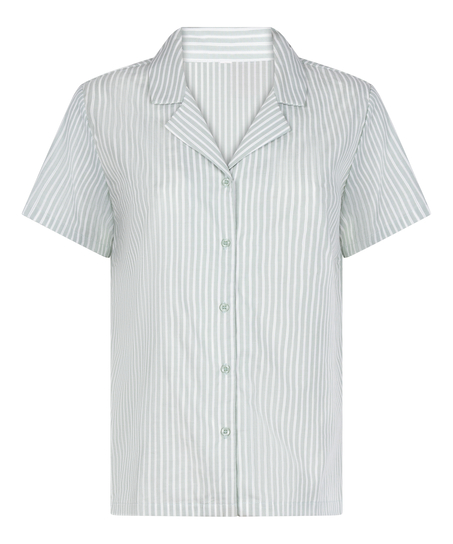 Geweven jasje met Strepen, Groen