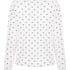Pyjama Top Loose Pointelle, Blanc