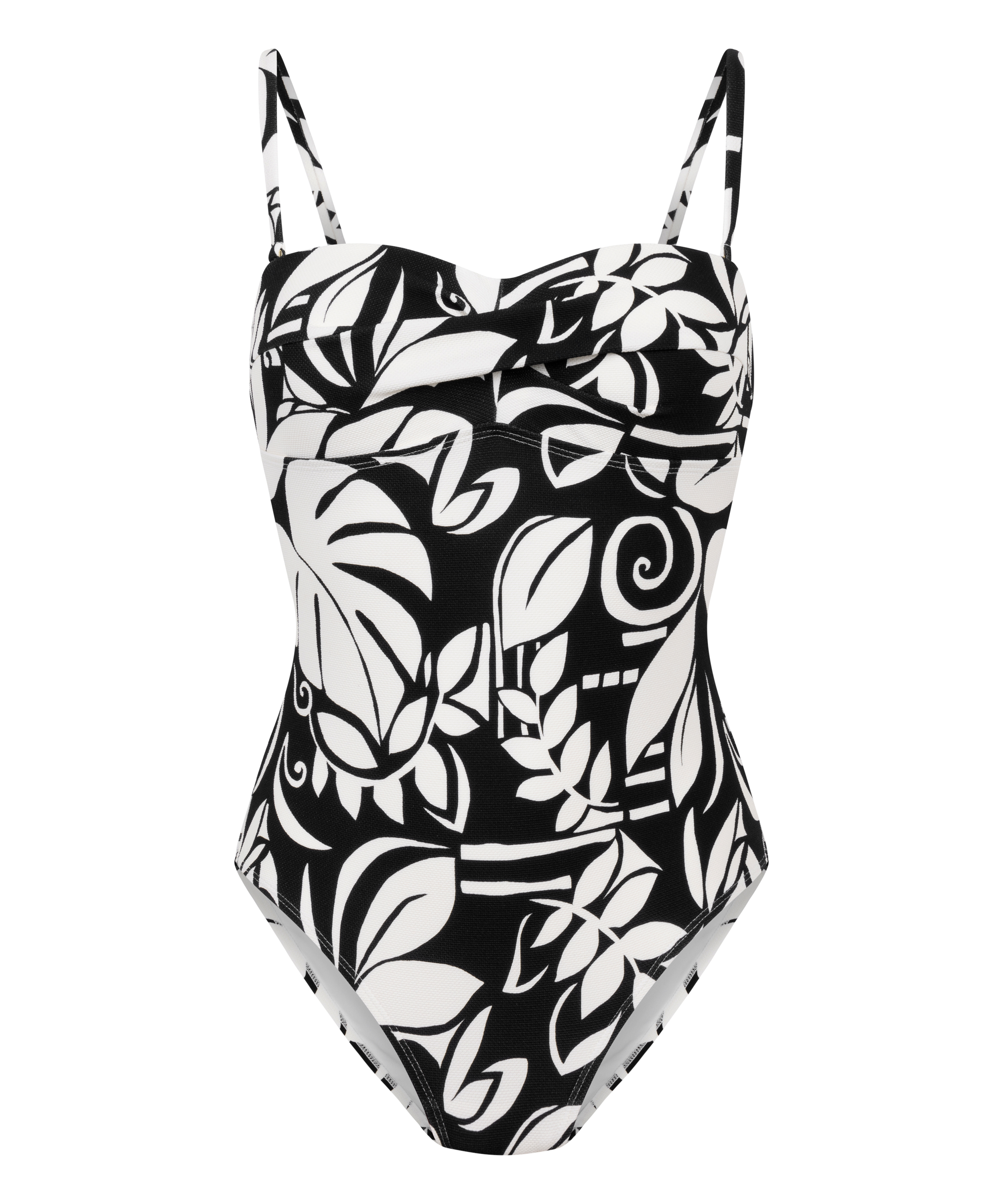 Maillot de bain bandeau Maurice, Noir, main