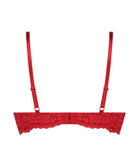 Voorgevormde push-up beugel bh Rose, Rood