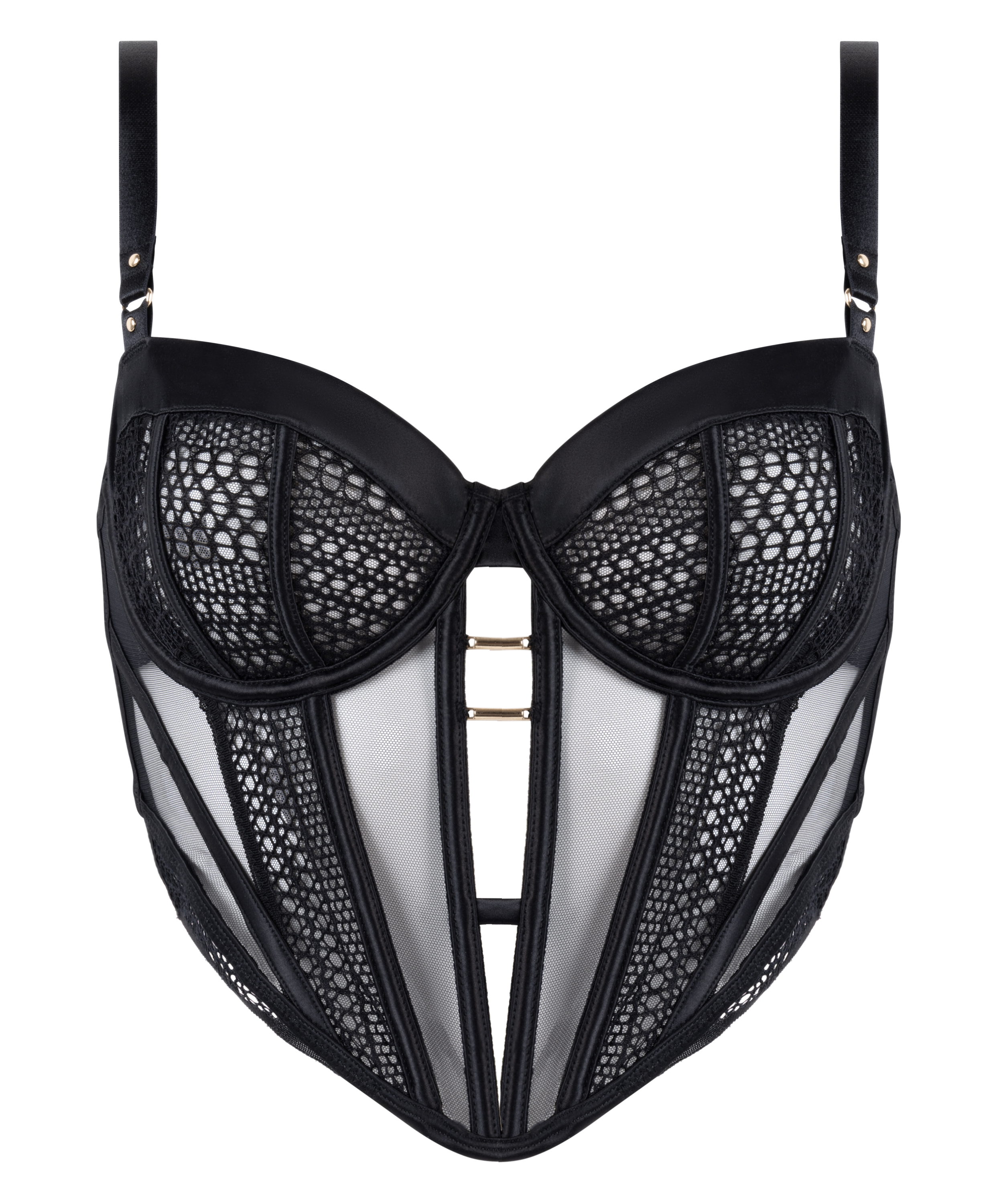 Niet-voorgevormde longline beugel bh Missy, Zwart, main