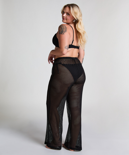 Gebreide Strandbroek, Zwart