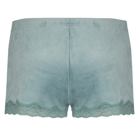 Shorts Velours Lace, Groen
