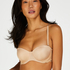 Soutien-gorge &agrave; armatures pr&eacute;form&eacute; sans bretelles Angie, Beige