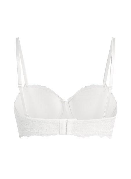 Soutien-gorge &agrave; armatures pr&eacute;form&eacute; Marine, Blanc