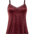 Cami top Velours Lace, Paars