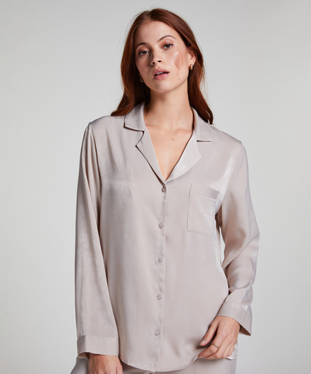 Veste à manches longues Satin, Beige