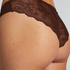 Slip br&eacute;silien Invisible Lace Back, Brun