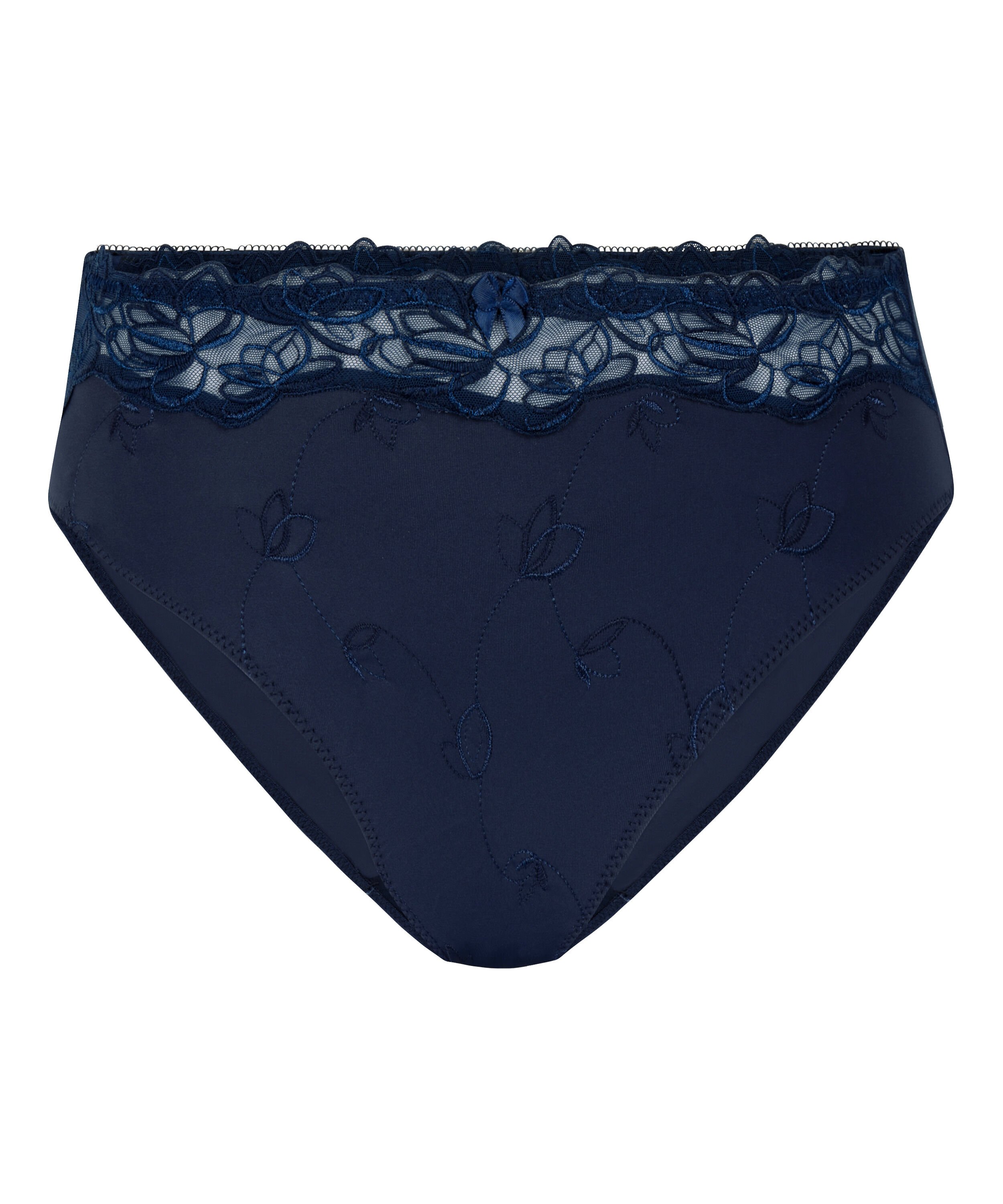 Slip taille haute Diva, Bleu