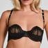Half-voorgevormde cup beugel bh Belladonna, Zwart