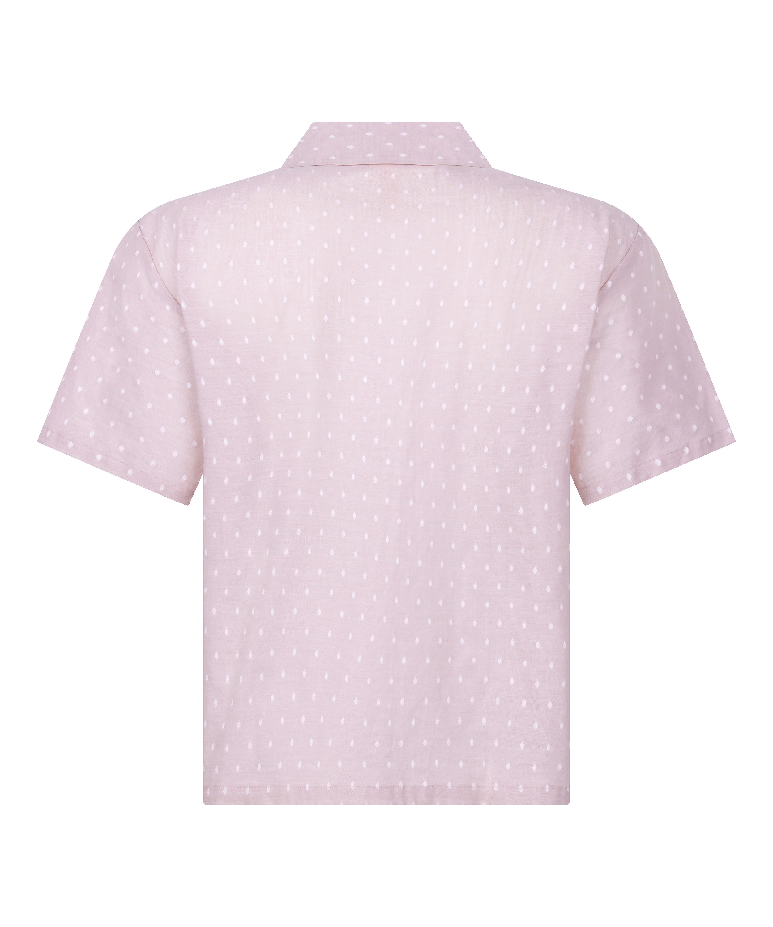 katoenen pyjama top, Roze, main