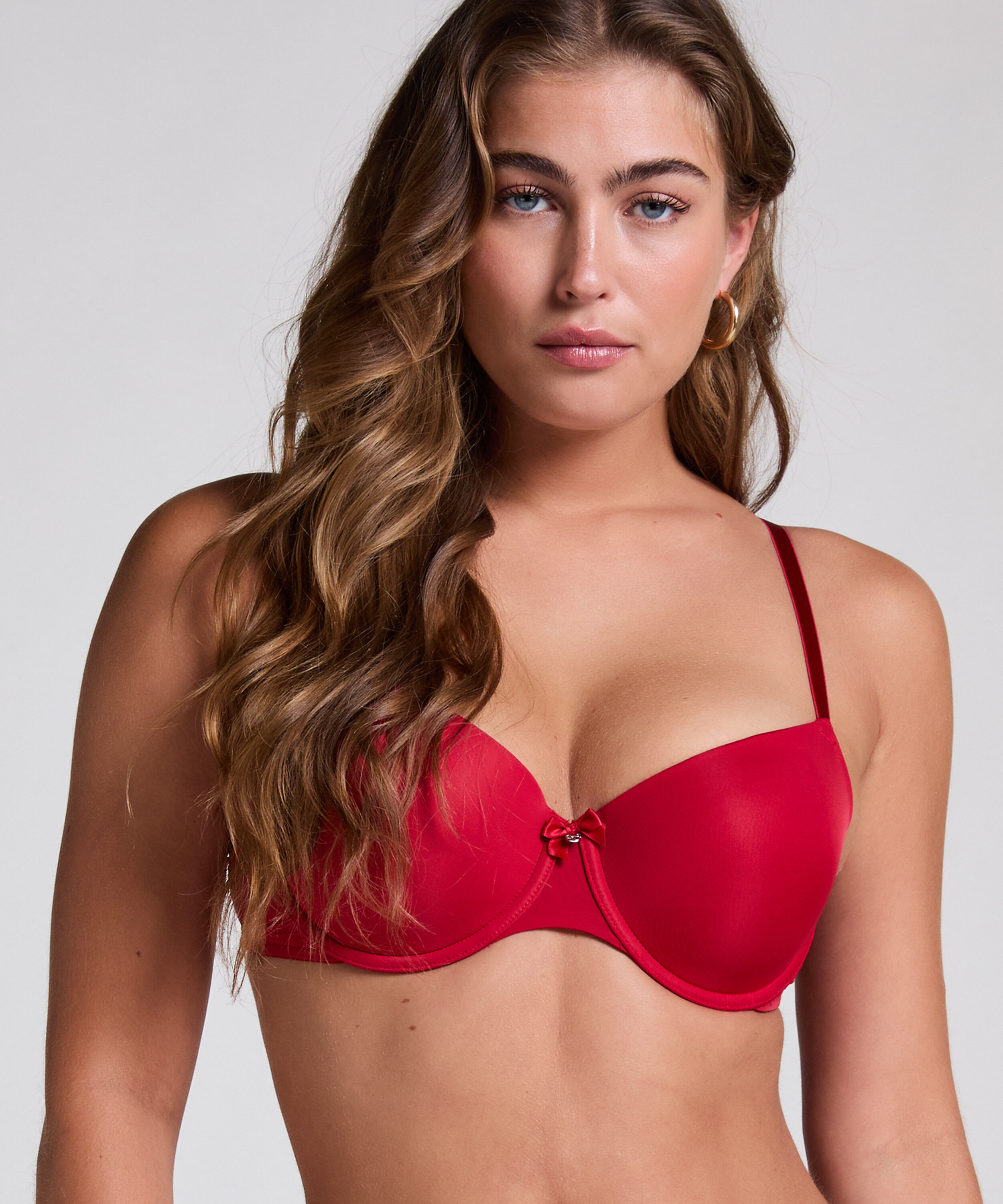 Voorgevormde beugel bh Demi, Rood