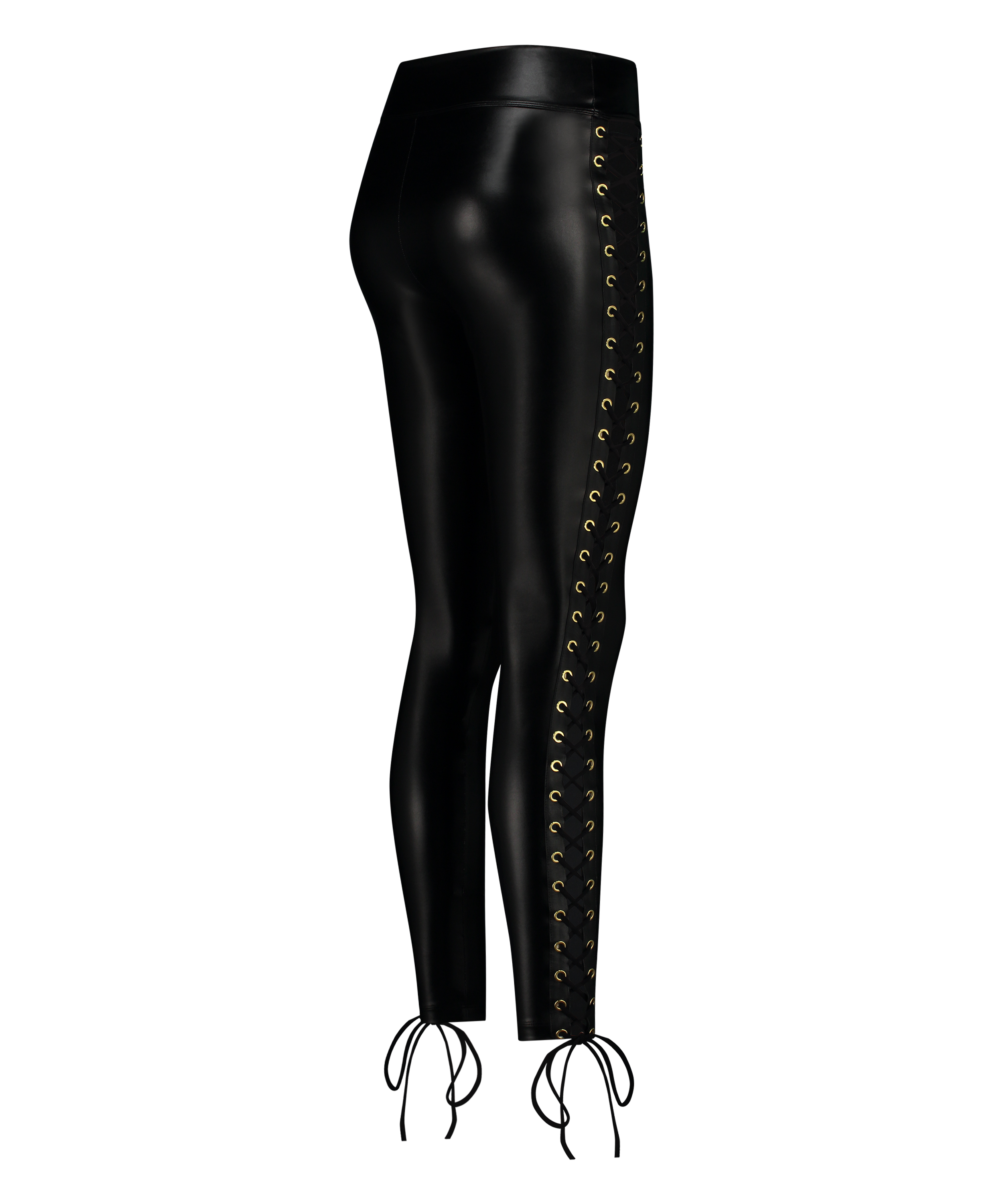 Legging Lace up, Noir, main
