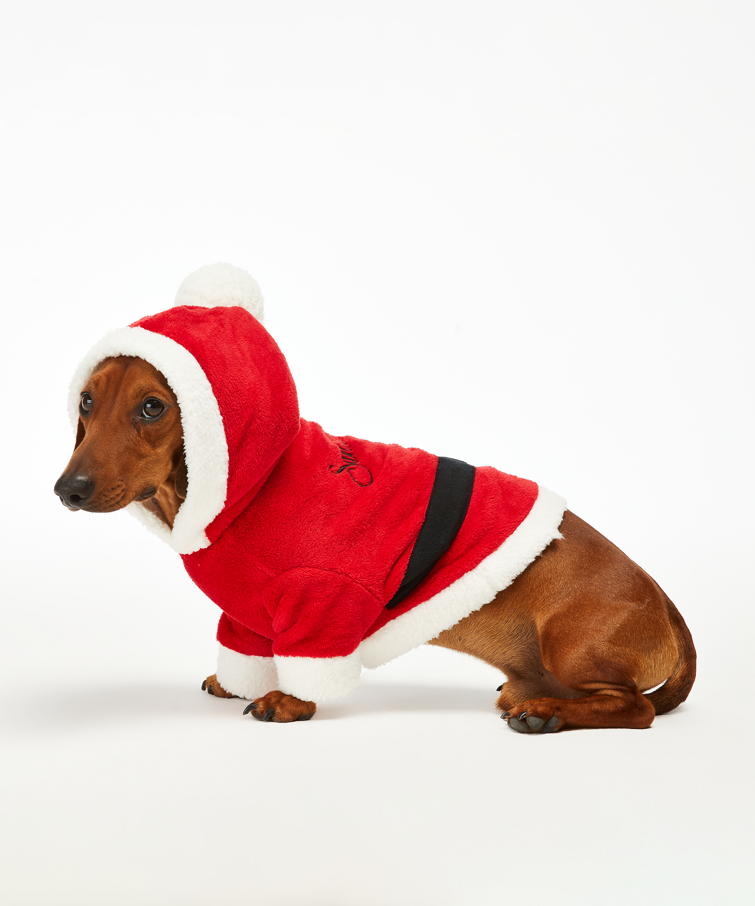 Fleece honden onesie, Rood, main