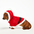 Fleece honden onesie, Rood