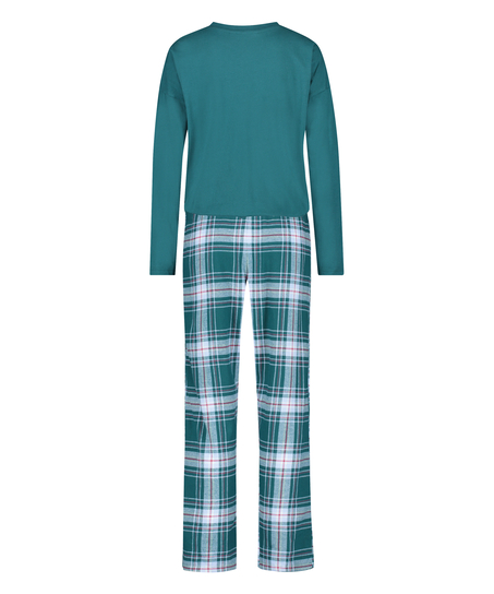 Lange pyjama set, Blauw