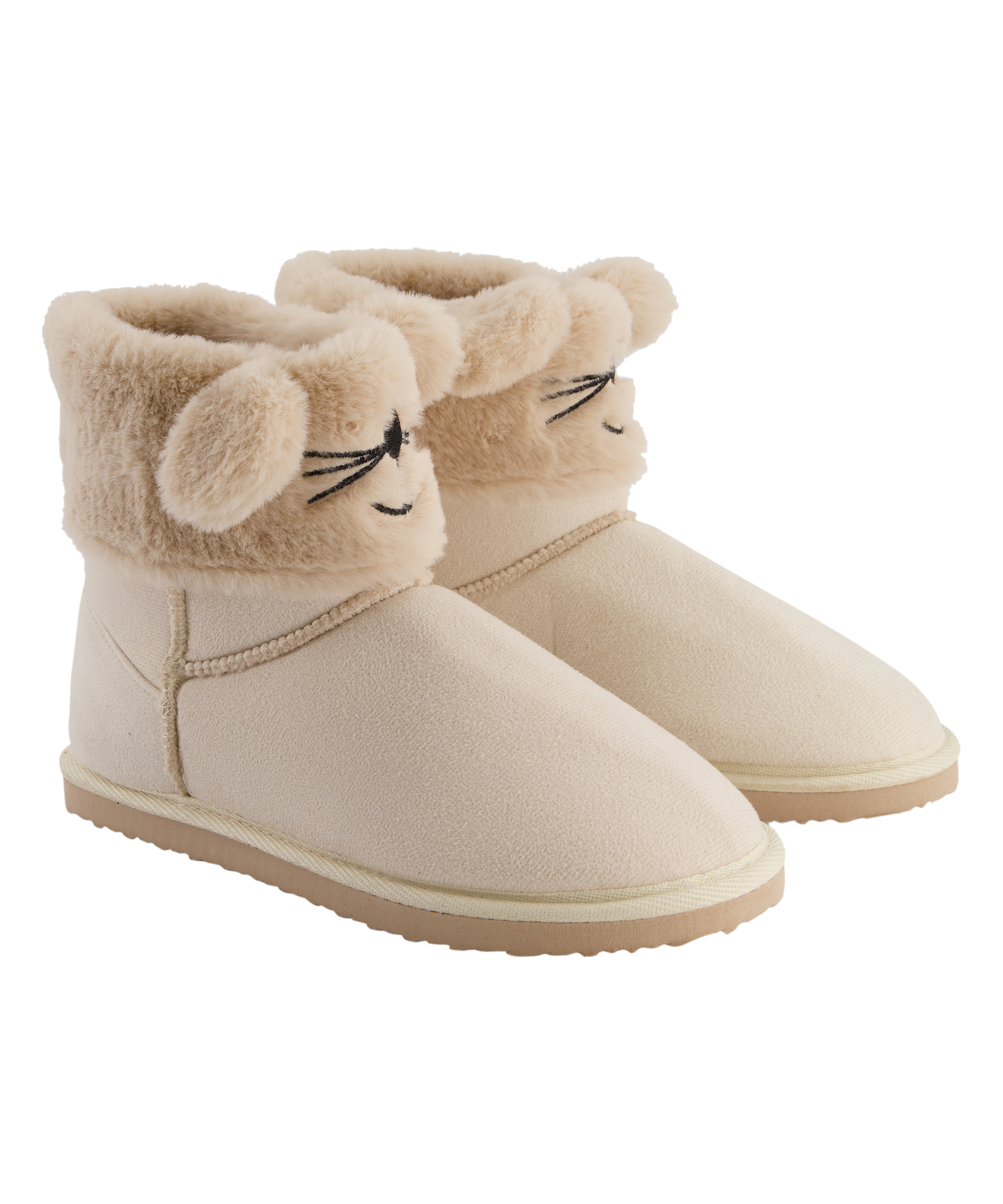 Pantoffels Suede, Beige, main