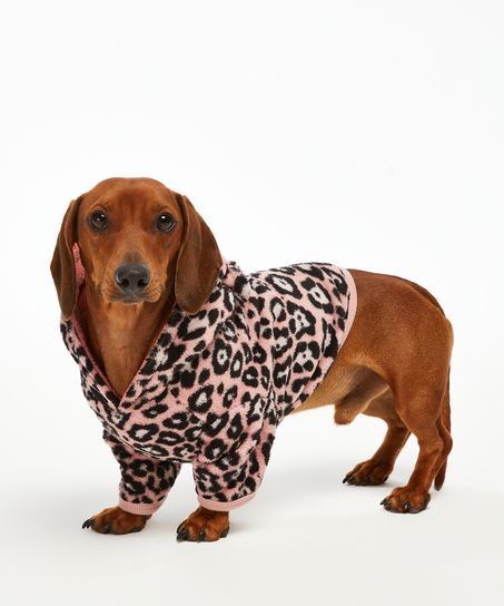 Fleece honden onesie, Roze