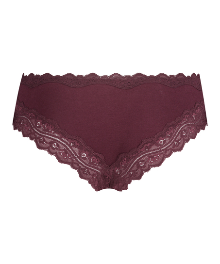 Slip brésilien coton, Rouge