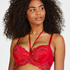 Voorgevormde longline beugel bh Coco, Rood
