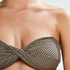 Haut de bikini bandeau Fango, Brun