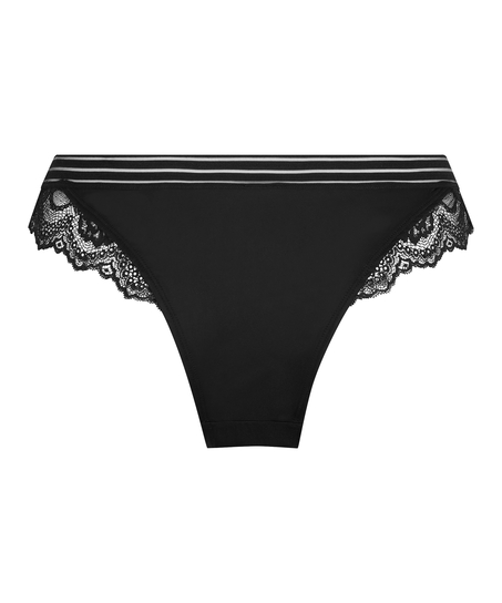 Hoog uitgesneden brazilian Sully, Zwart