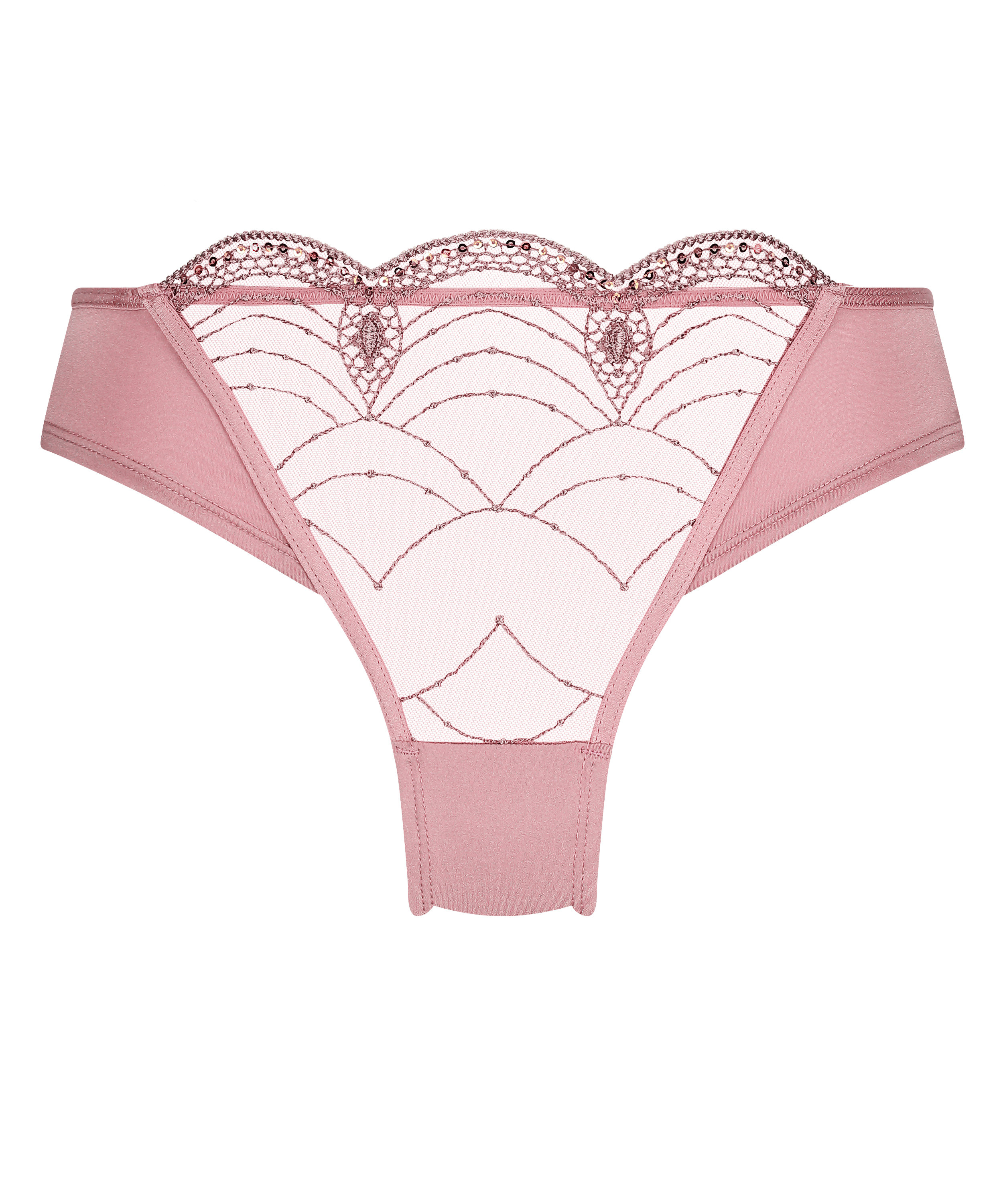 Slip br&eacute;silien Ruby, Rose, main