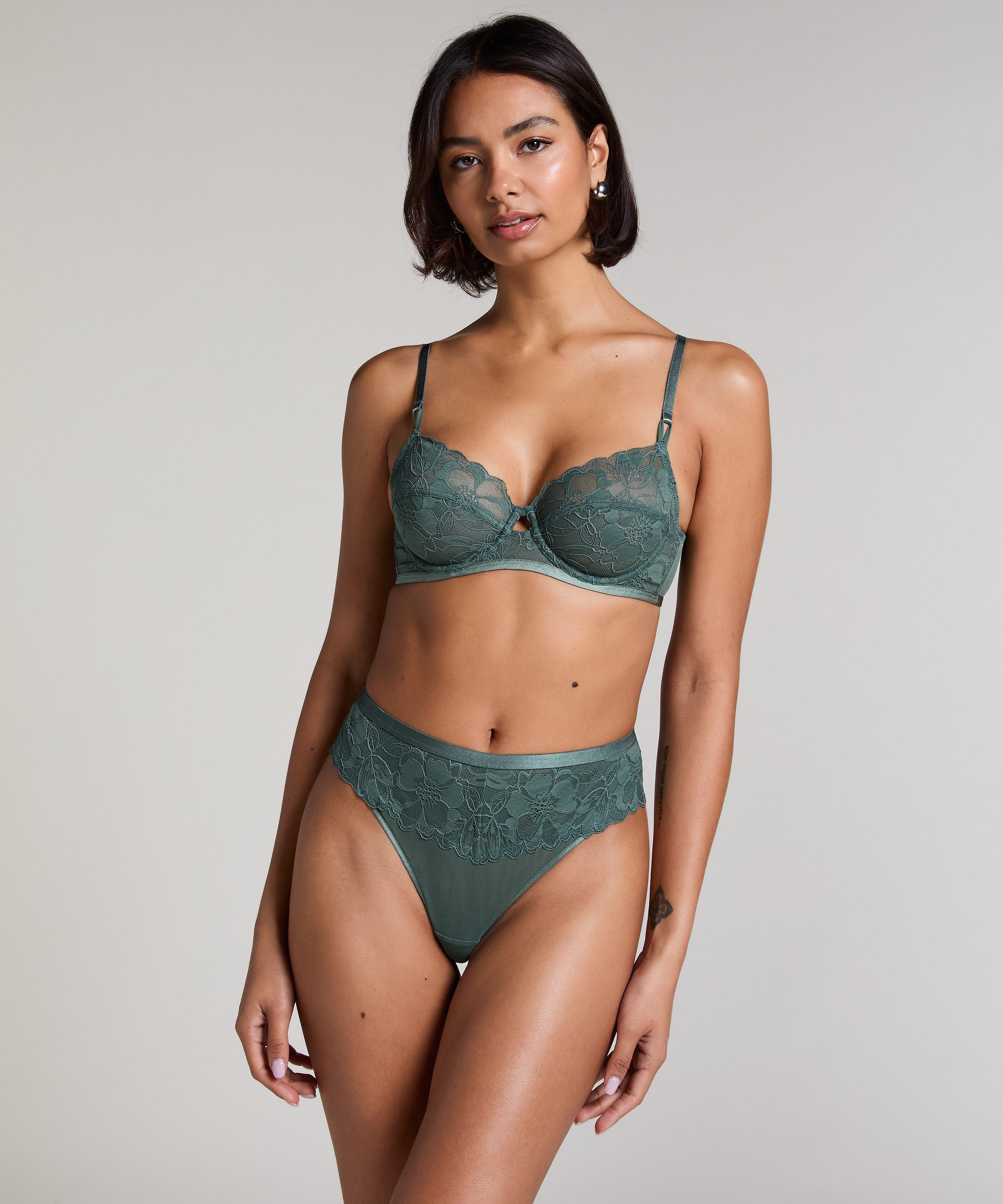 Soutien-gorge &agrave; armatures non-pr&eacute;form&eacute; Sophia, Vert, main