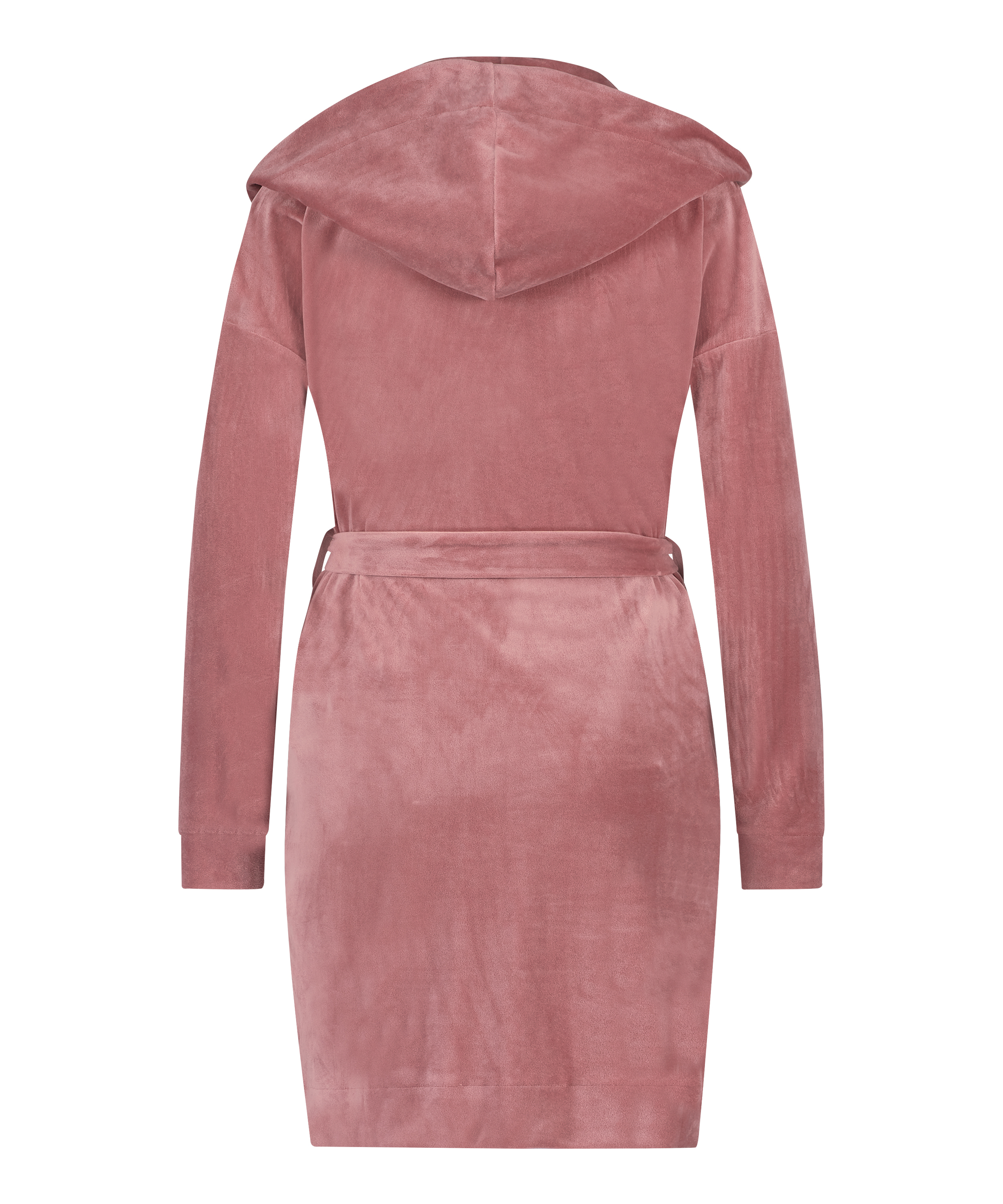 Peignoir court Velours, Pourpre, main