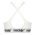 HKMX Soutien-gorge de sport The Crop Logo Level 1, Blanc