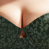 Voorgevormde beugel bikinitop Tonal Leo Cup E +, Groen