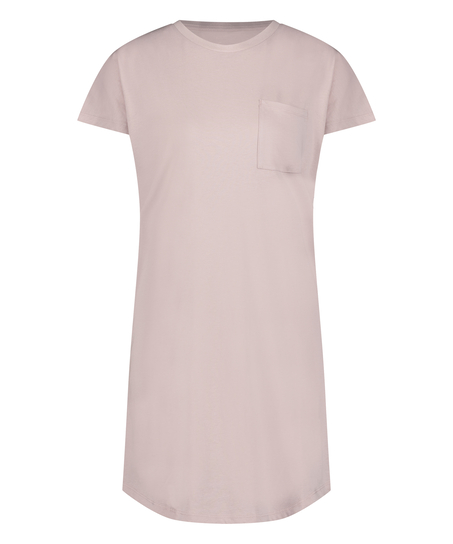 Chemise de nuit col rond, Pourpre