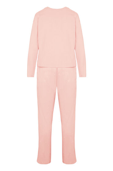 Hunkemöller Pyjamaset van katoenen jersey Roze, foto 2