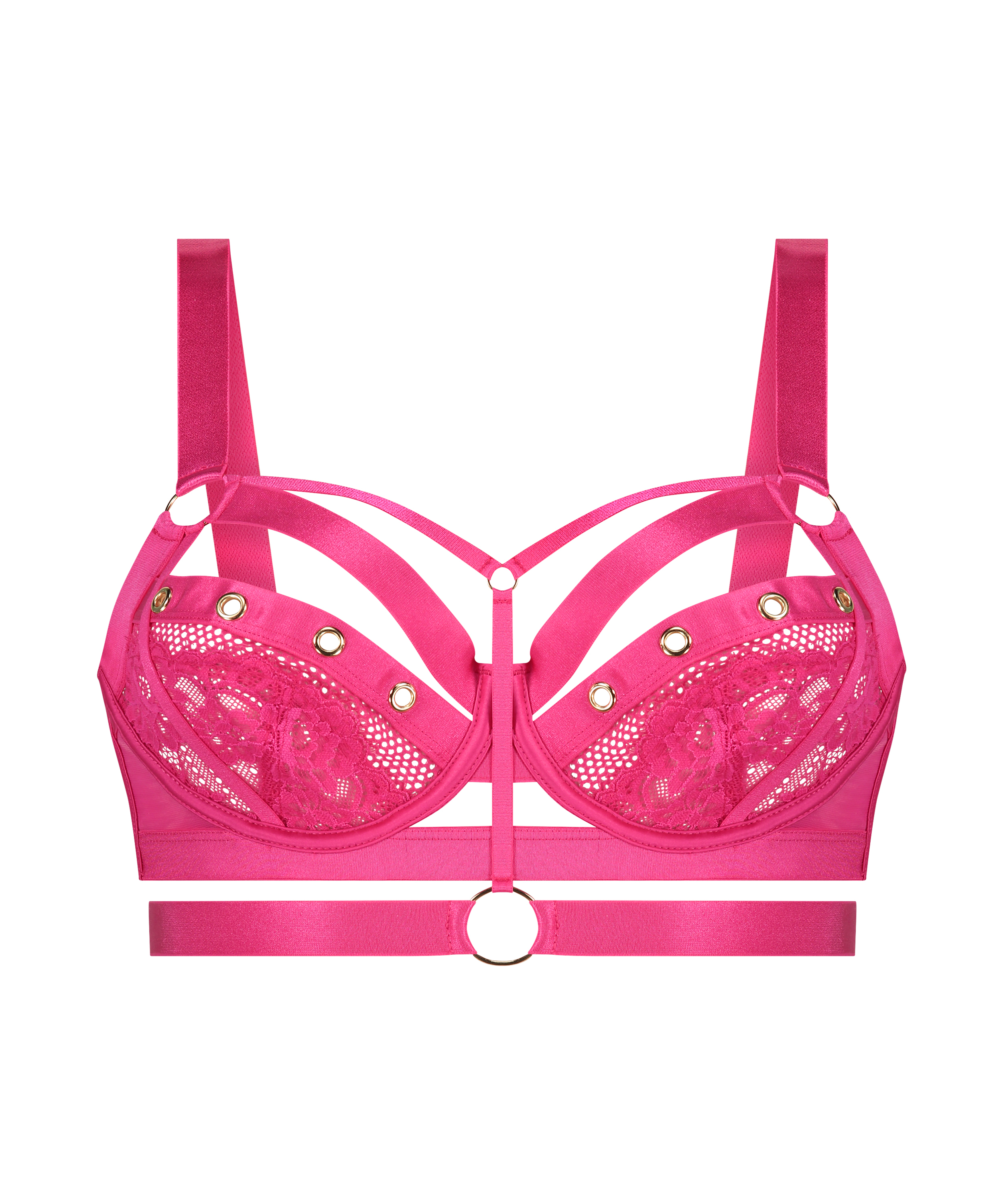 Niet-voorgevormde longline beugel bh Sadie, Roze, main