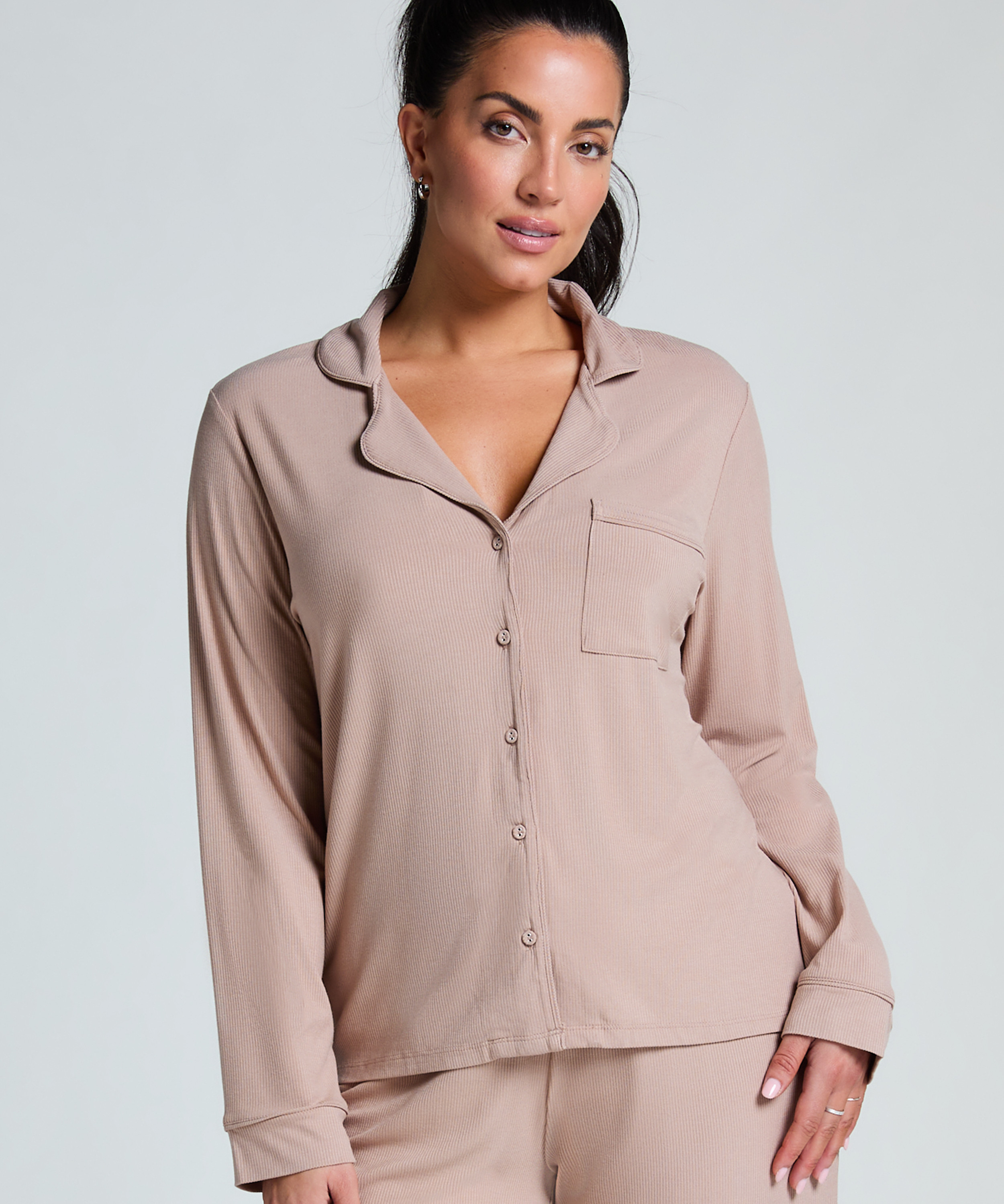 Jacket Rib Essential, Beige, main