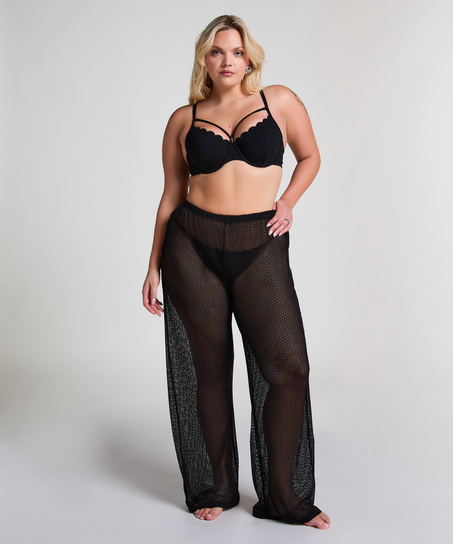 Gebreide Strandbroek, Zwart