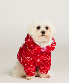 Honden onesie, Rood