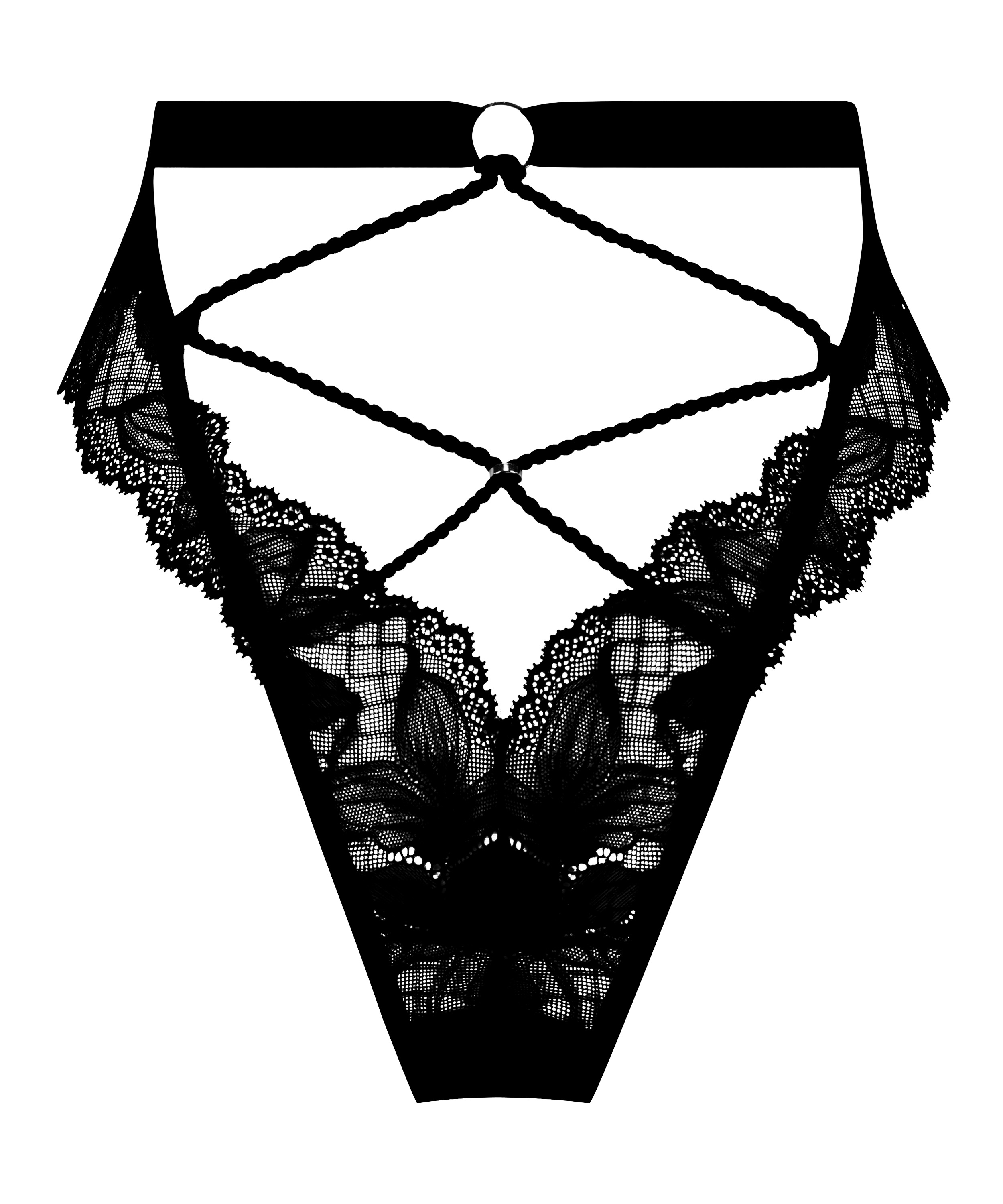 Slip brésilien Bellini, Noir, main