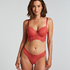 Soutien-gorge &agrave; armatures pr&eacute;form&eacute; longline Arabella, Rouge