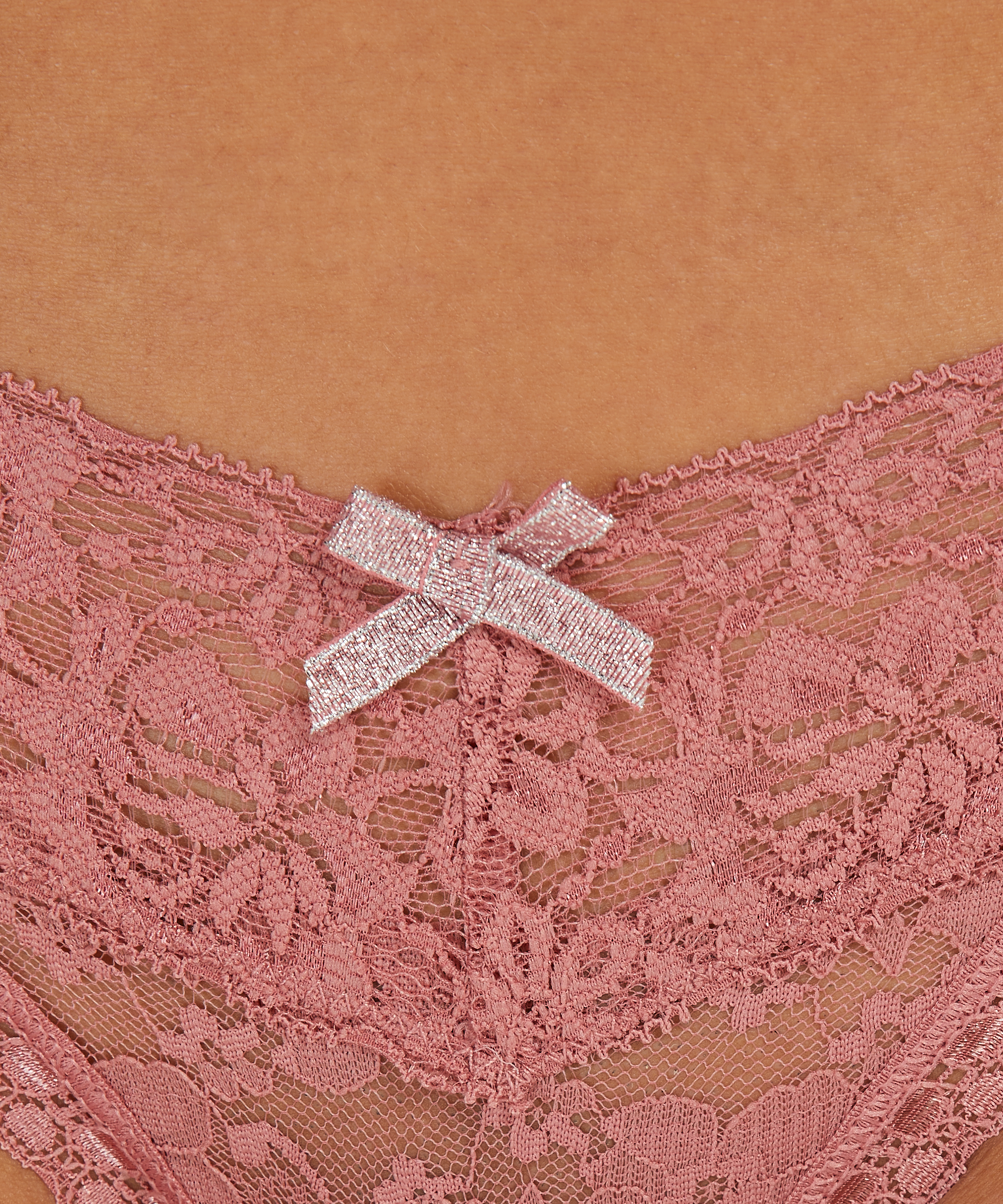 Extra lage v-string, Roze, main