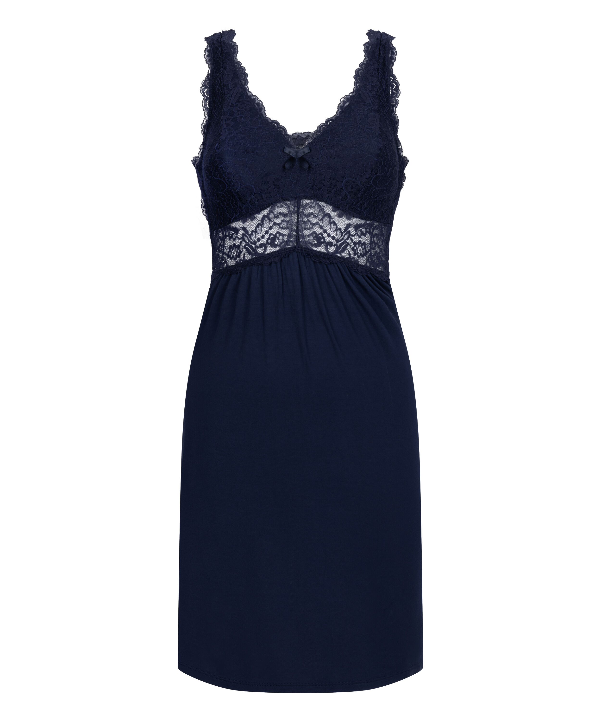 Slipdress Nora Lace, Blauw